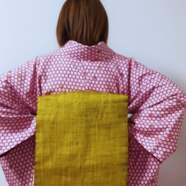 名古屋帯のお太鼓結び