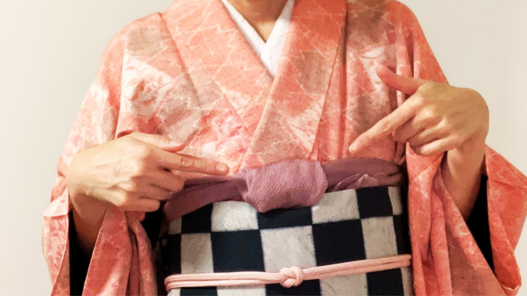 着物の帯揚げが上手くいかない